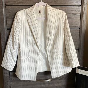 Anne Klein pin striped blazer